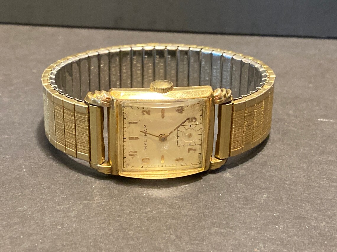 Vintage 10K Gold Filled Waltham Wrist Watch with a Etsy