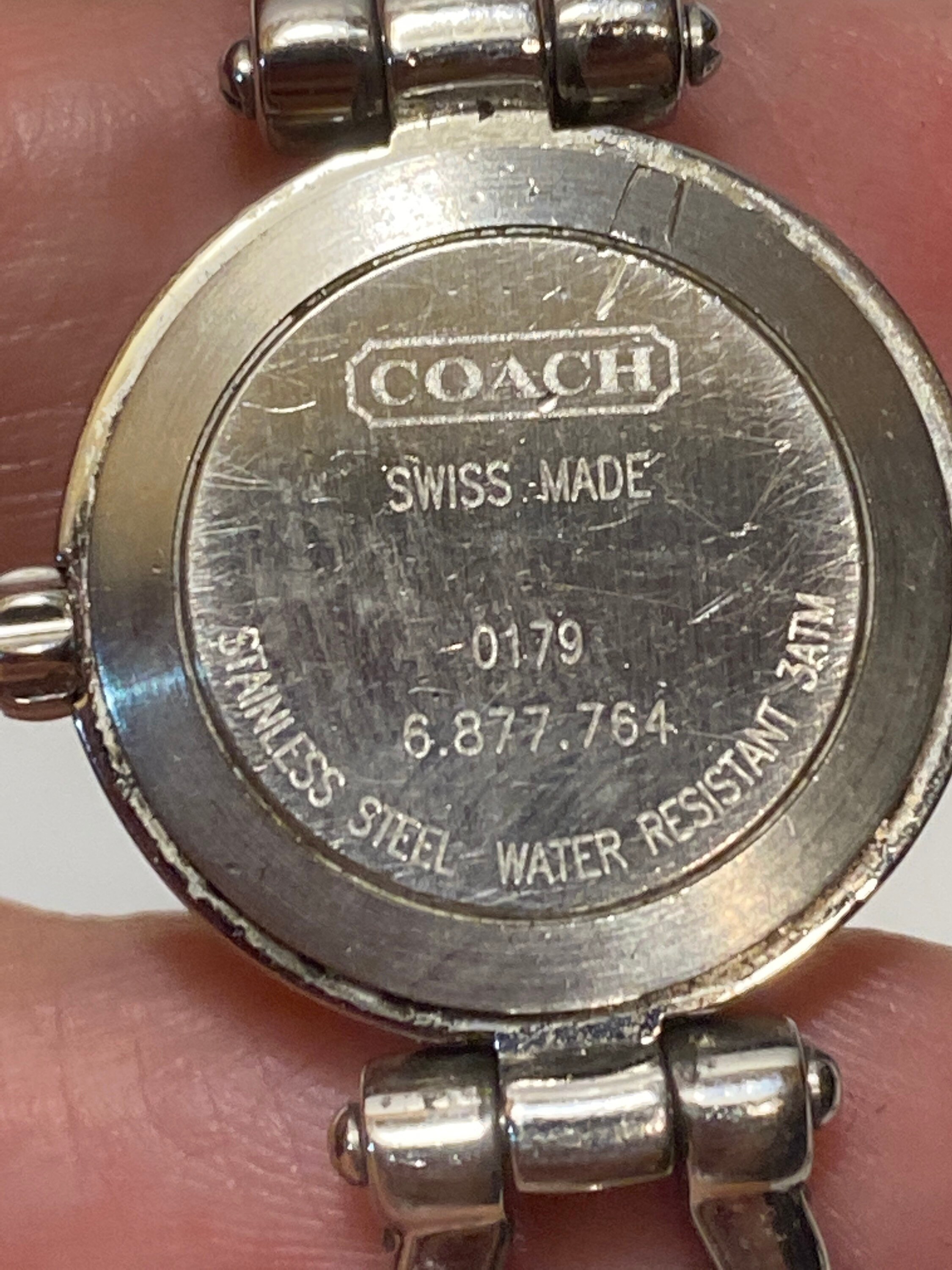 Vintage Coach Small Wrist Watch Silver Colored Stainless Etsy
