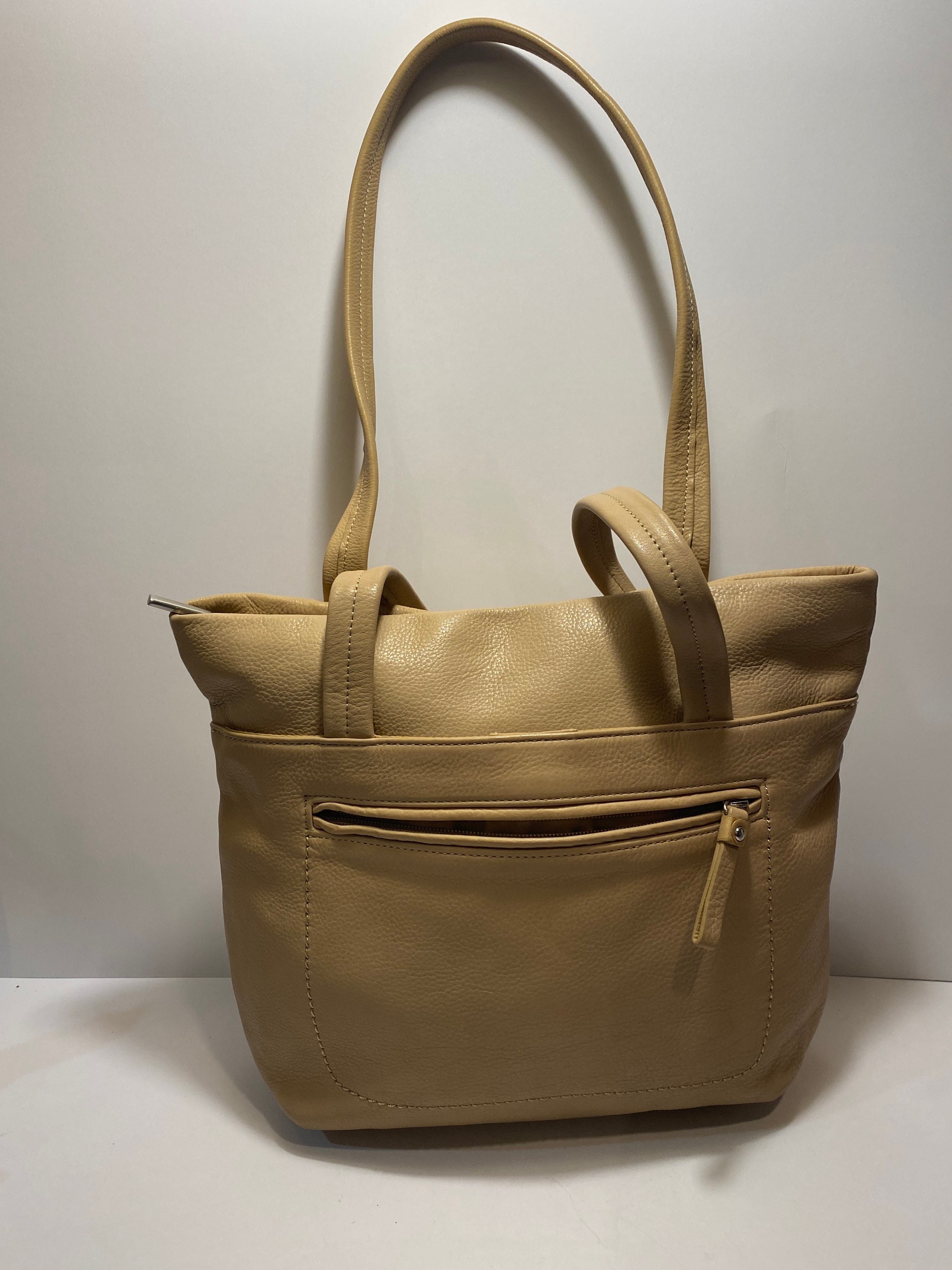 Vintage Giani Bernini Leather Handbag Shoulder Bag in Light Etsy