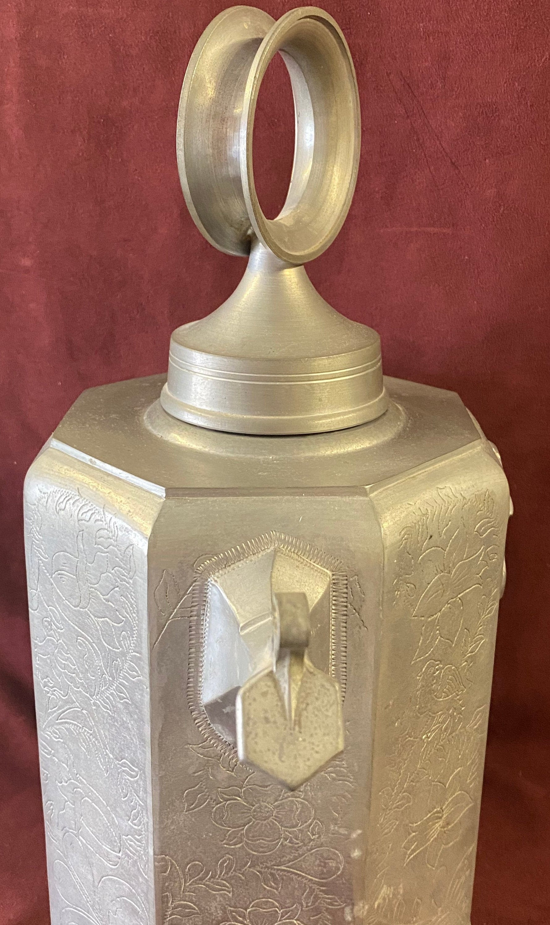 Vintage Pewter Octagonal Prisemkann Wine Cooler Decanter Etsy