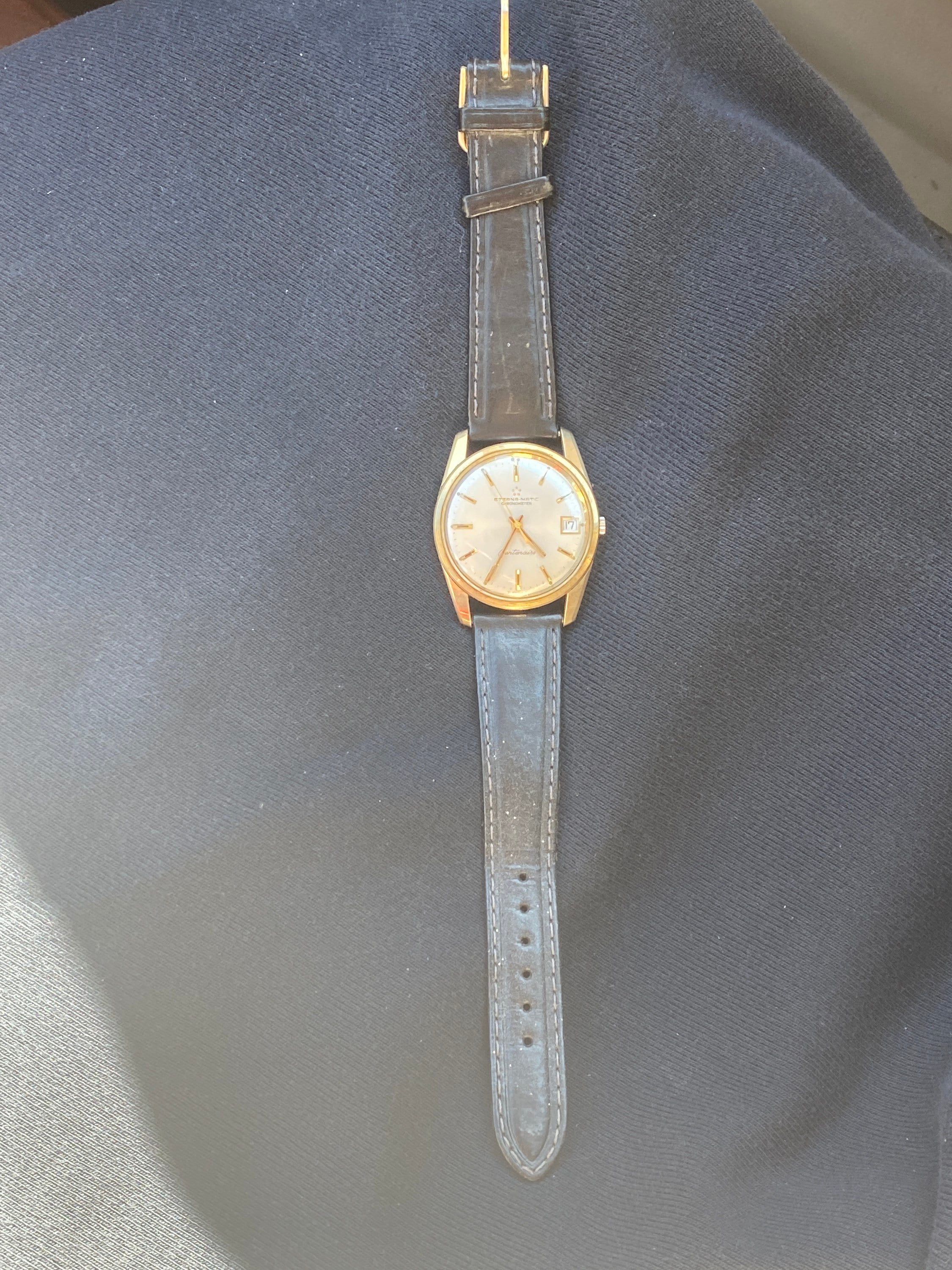 Vintage Eterna Matic Chronometer Centenaire Swiss Wrist Vintage Eterna Matic Chronometer Centenaire Swiss Wrist