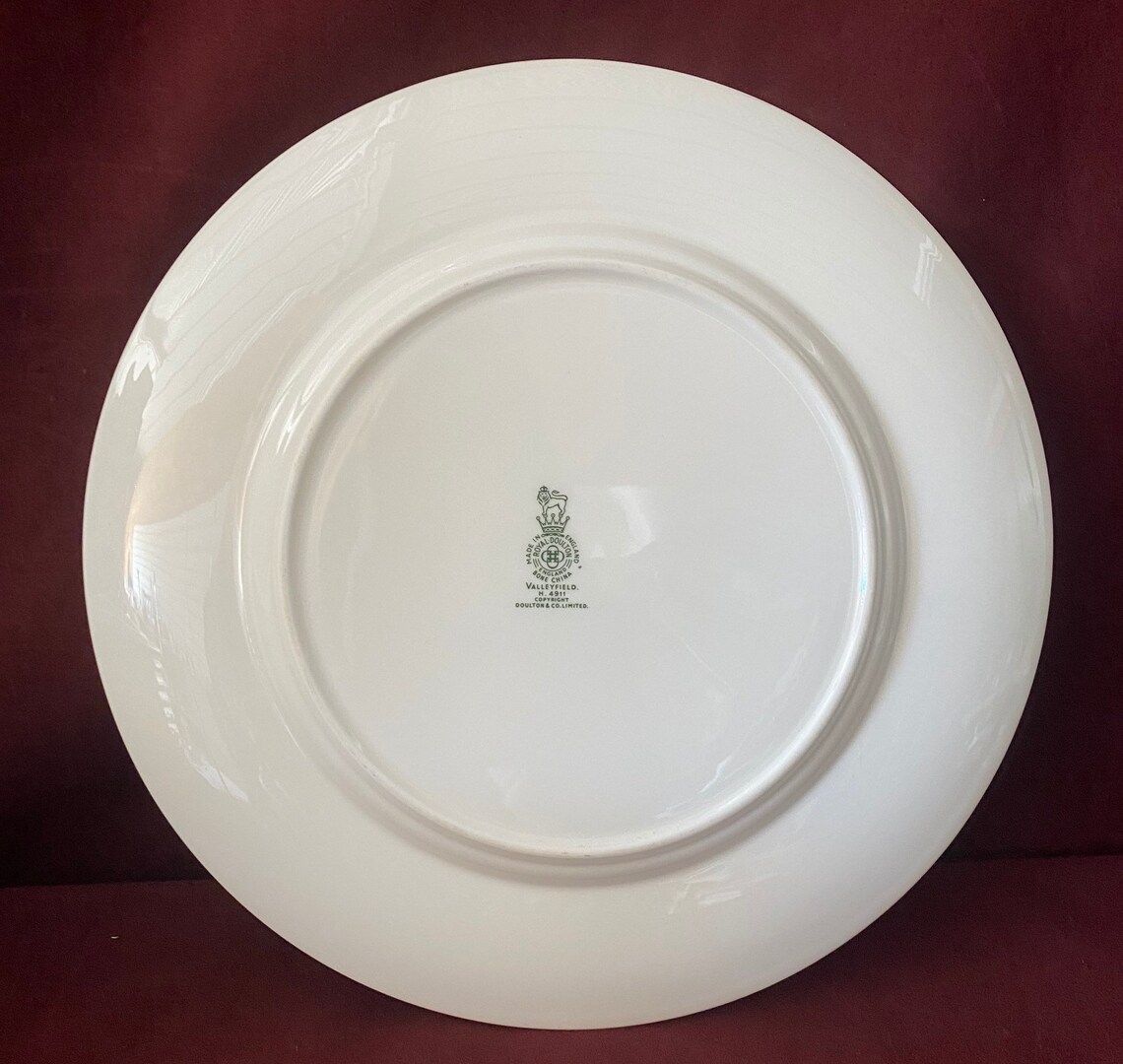 Vintage Royal Doulton Valleyfield Set of 10 Dinner Plates Etsy