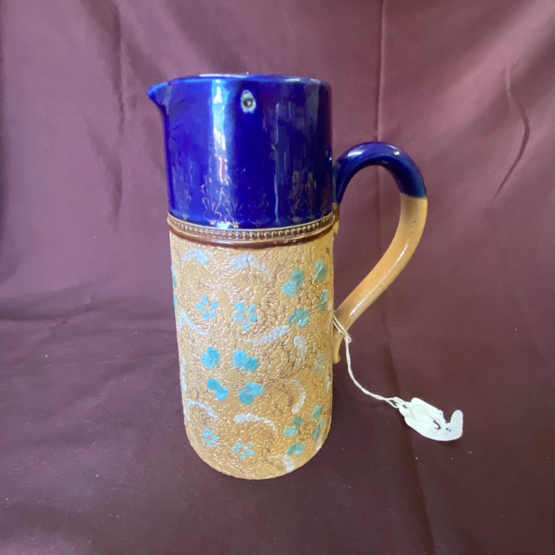 Royal Doulton Chine Jug Slater Pitcher Pewter Lid Syrup Jug Etsy