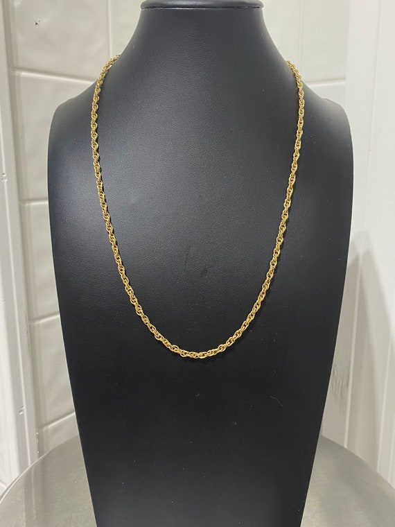 Gorgeous Estate Gold Colored Whiting & Davis Rope… - image 2
