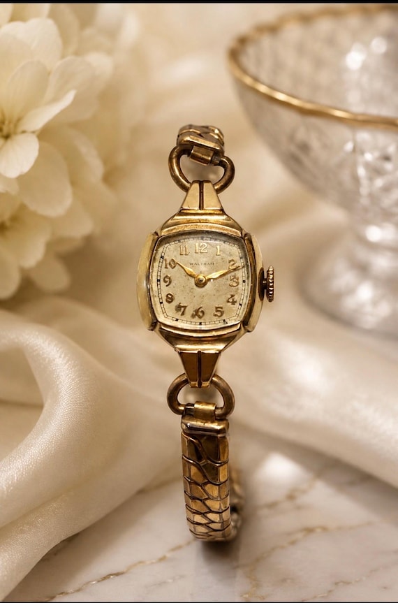 Vintage Waltham 10K Apex Gold Filled Ladies Wristwatch, Antique