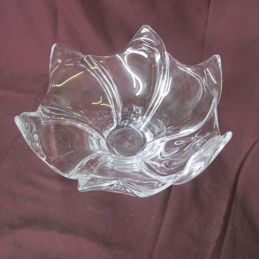 【Cofrac Art Verrier France】クリスタルガラス　ボウル Cofrac Art Verrier Crystal Centerpiece Bowl – The Antique