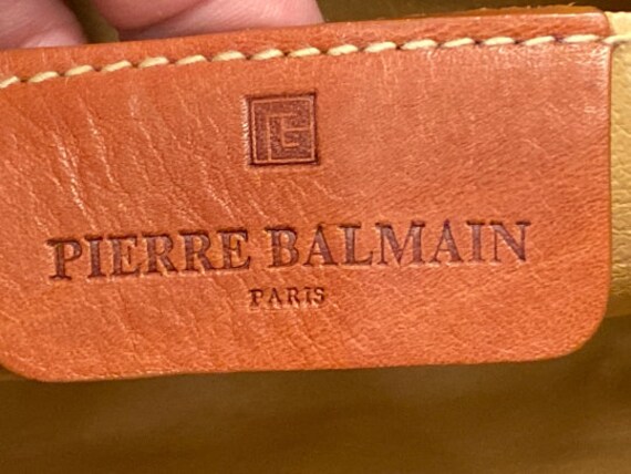 Vintage Pierre Balmain Extremely Soft Leather Bro… - image 9