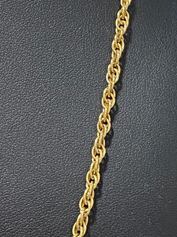 Gorgeous Estate Gold Colored Whiting & Davis Rope… - image 5