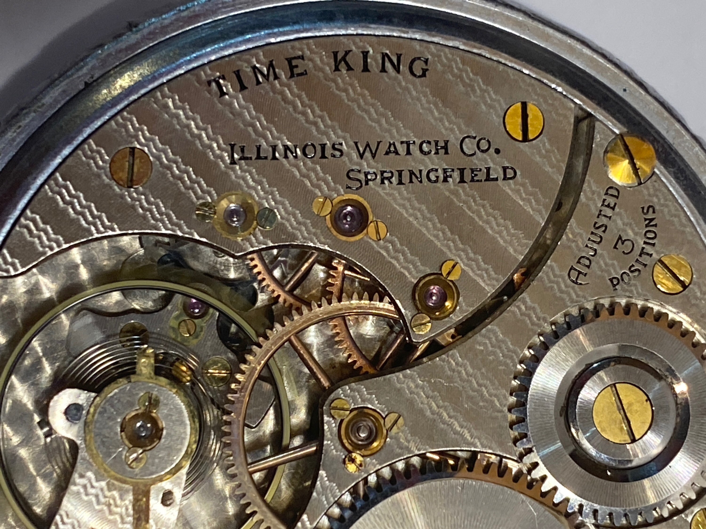 Vintage Illinois Watch Co Pocket Watch Time King 4001069 Etsy