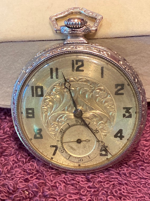 Vintage Illinois Springfield Watch Co 14K Gold Filled Pocket Etsy