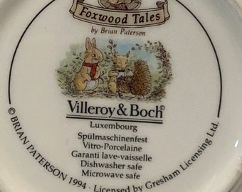 Vintage Villeroy & Boch Foxwood Tales by Brian Paterson Round Covered Candy Dish or Trinket, Jewelry Bowl, 3-3/4 Vintage Villeroy & Boch Foxwood Tales by Brian Paterson Round Covered Candy Dish or Trinket, Jewelry Bowl, 3-3/4