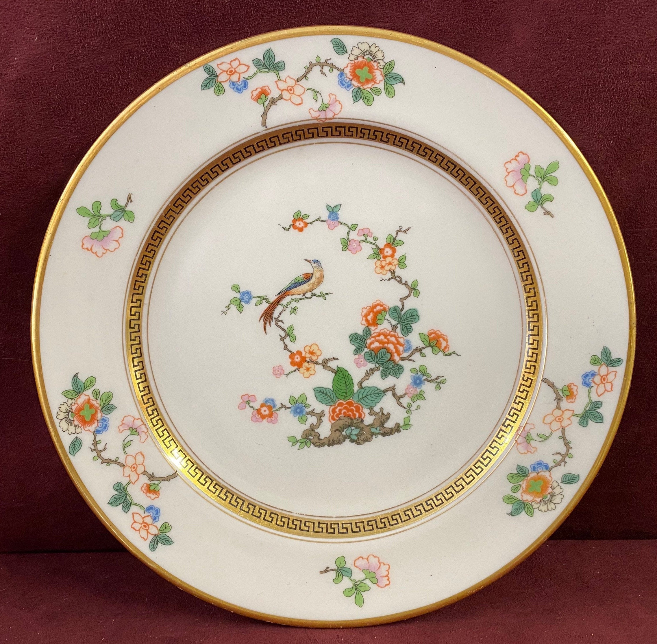 Vintage Gorgeous Belleek Gordon Salad Plate, 8-1/8