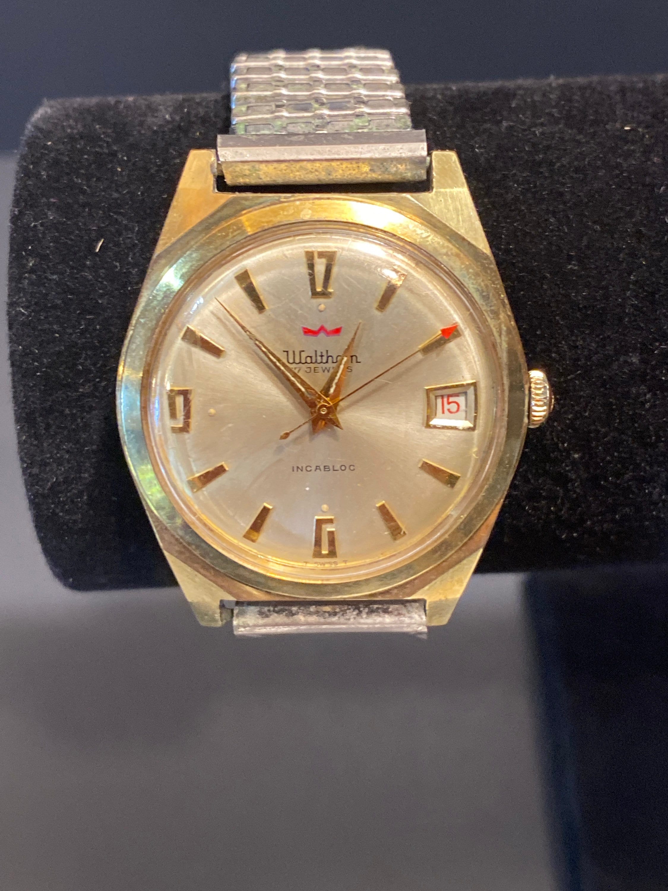 Ladies vintage Gold plated Waltham watch manual wind incabloc 17 jewels ...