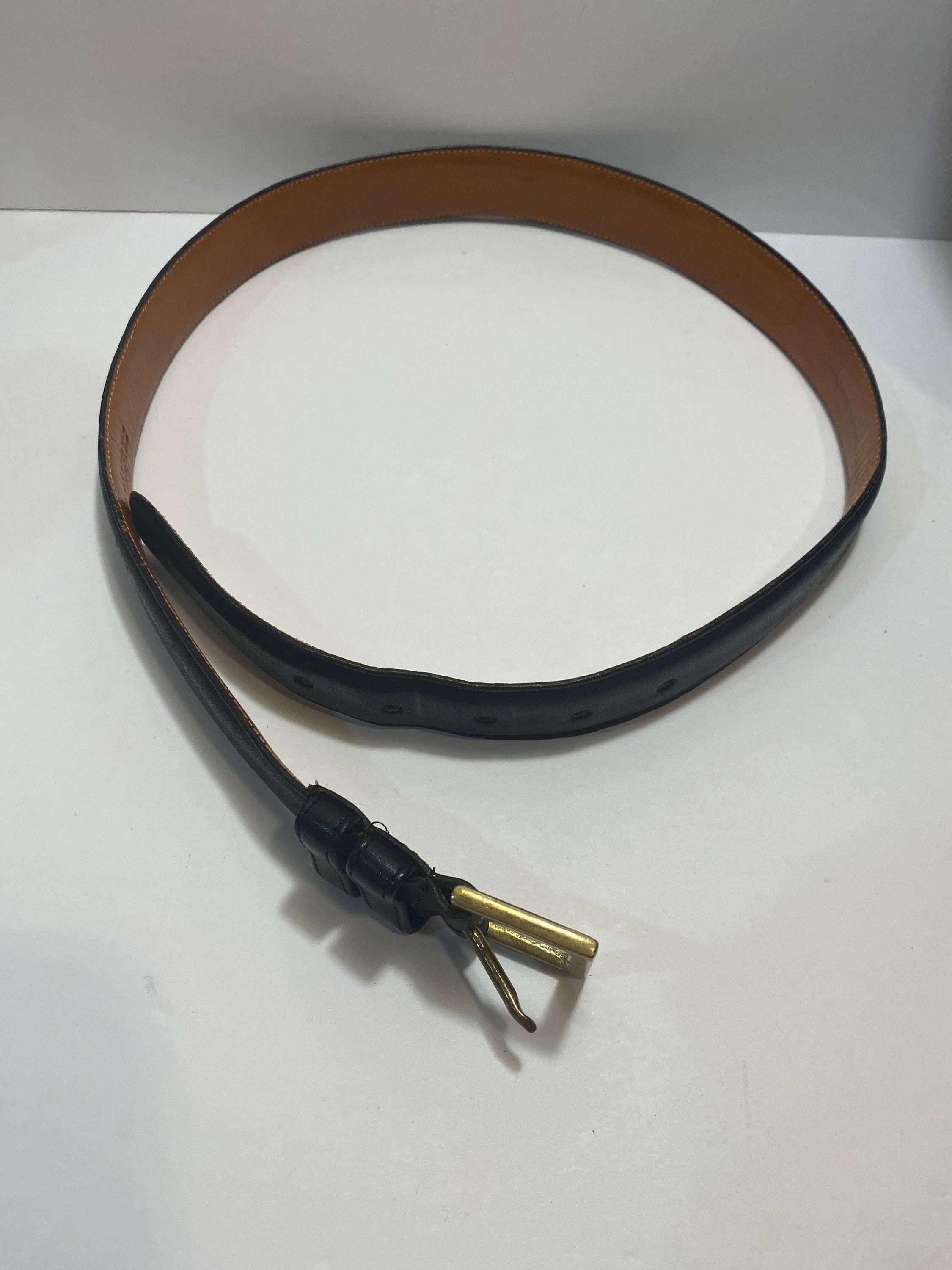 Coach Belt Black Glove Tanned Cowhide USA Made Brass Buckle 25/26‎ Coach Women main image 2
