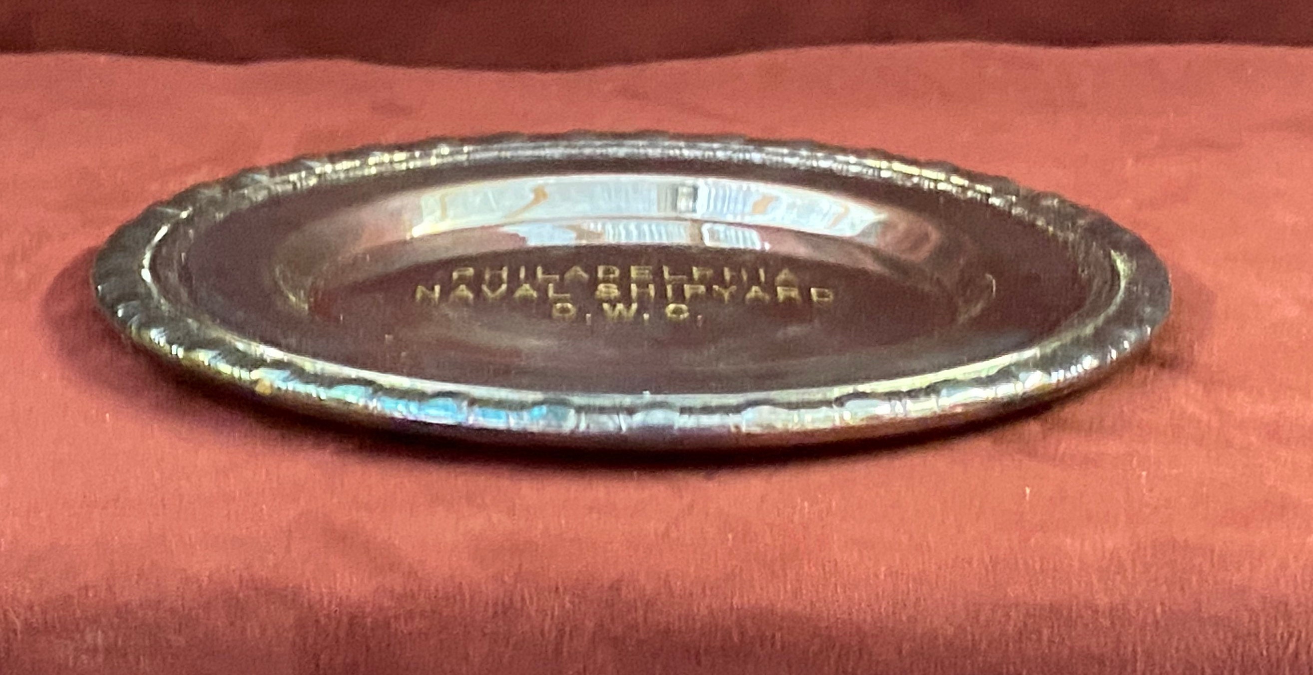 Vintage Rogers & Bro Silver Plated Engraved Plate 1788, 6-3