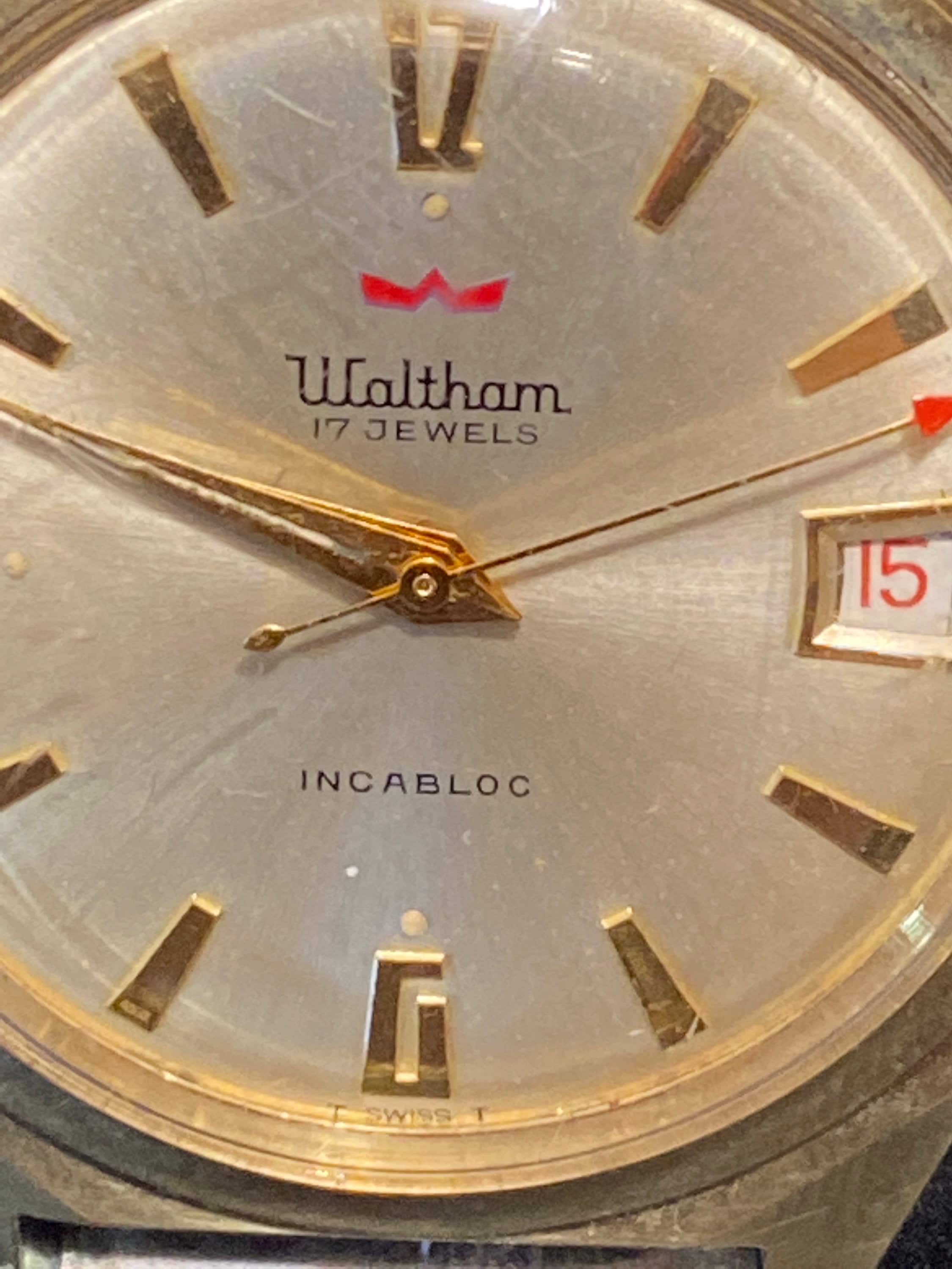 Waltham 17 deals jewels incabloc watch
