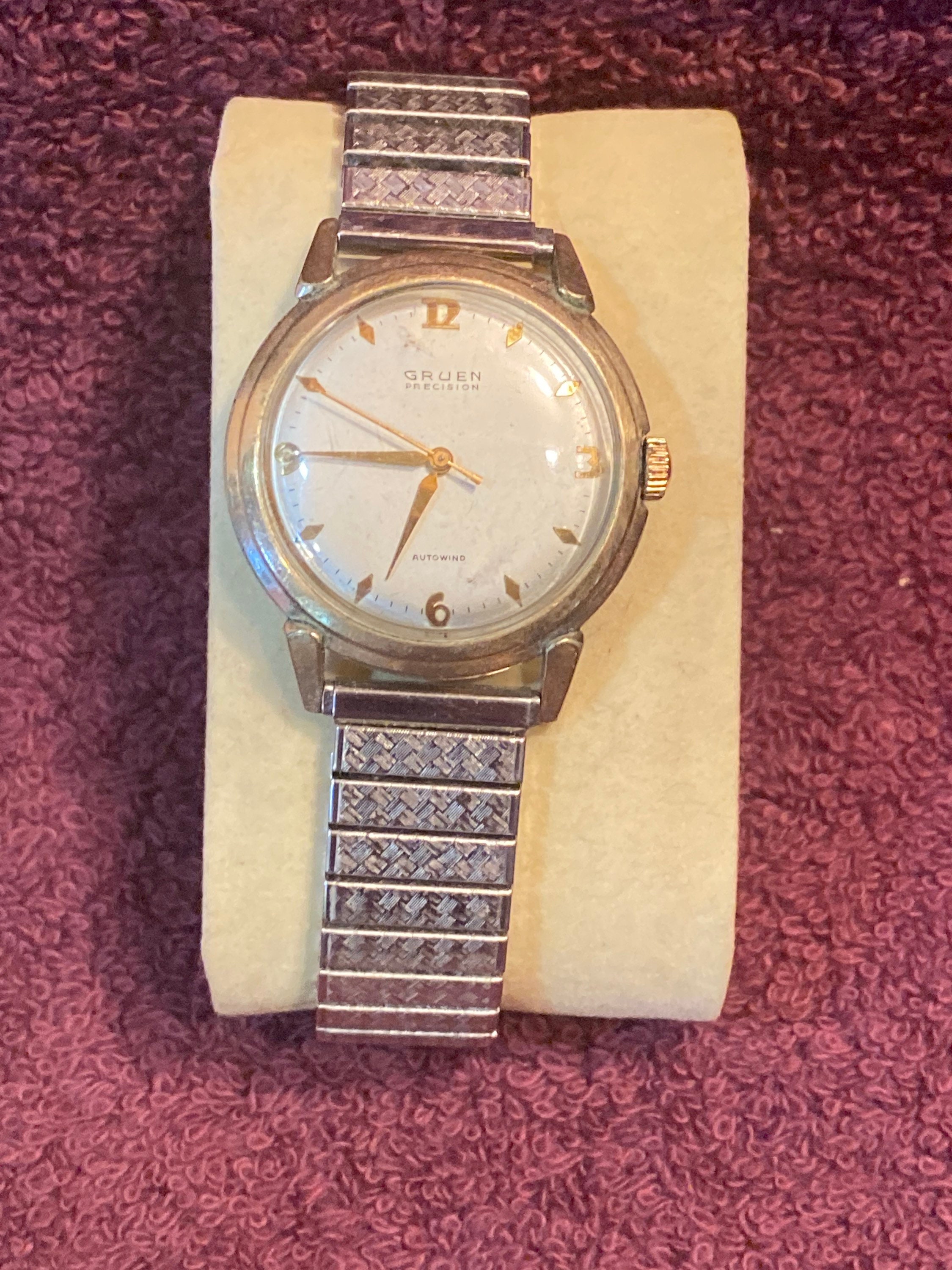 vintage gruen precision autowind watch