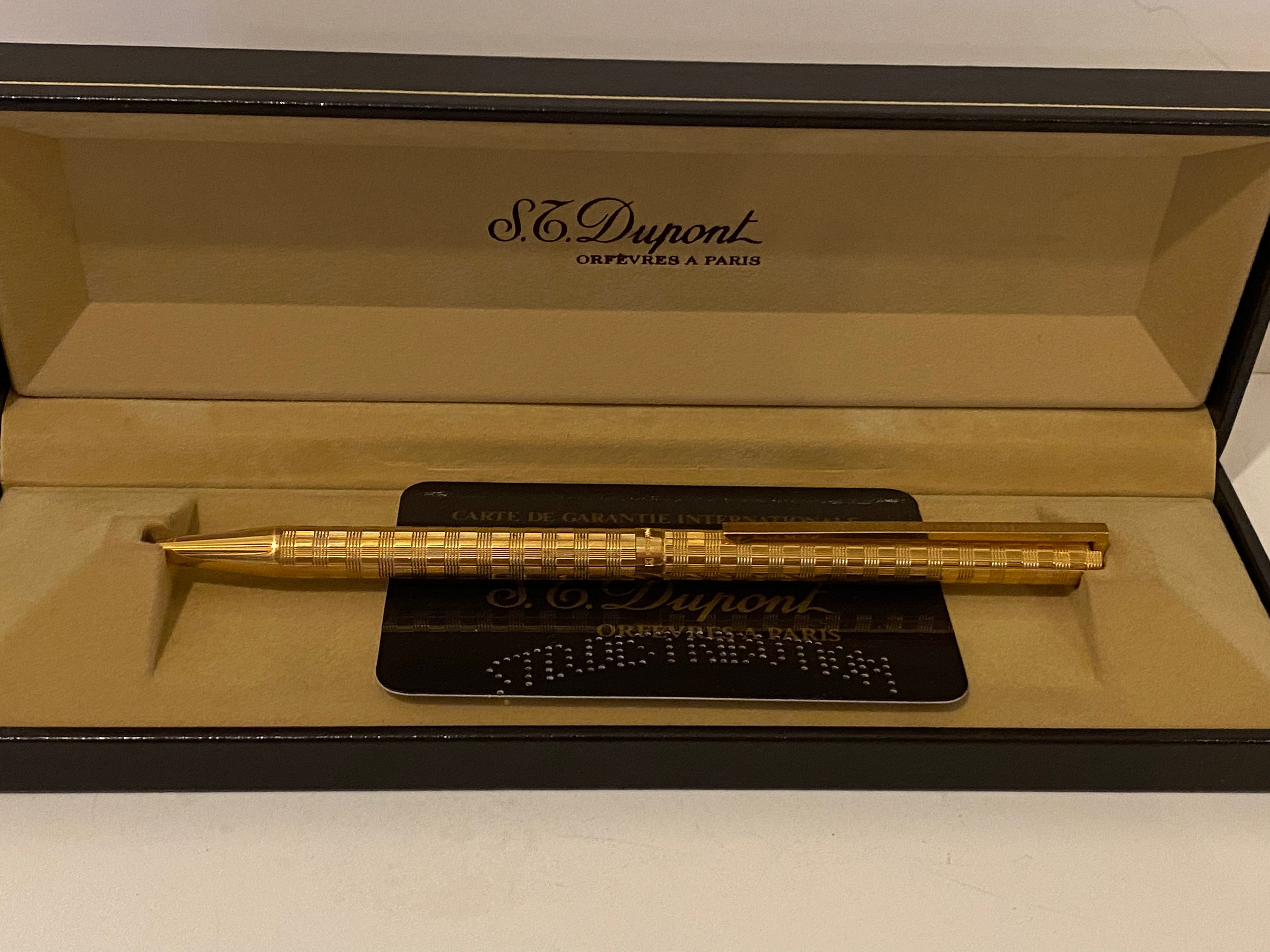Vintage Estate St. Dupont Orfevres A Paris Stylo Billlie