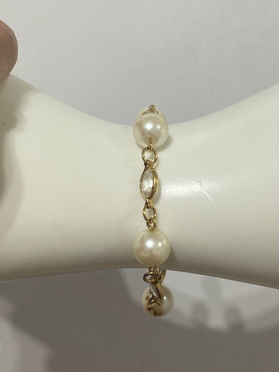 Gorgeous Estate Bracelet, Pearls and Glass Beads … - image 5