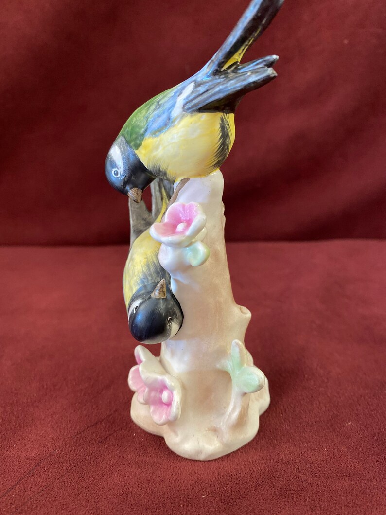 Great Titmouse Cabinet Figure 5-14 high Germany Song Bird The Great Tit Vintage Goebel Bird West Germany Figurine Gorgeous