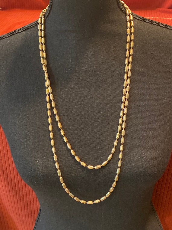 Vintage Gorgeous Napier Gold Tone Beaded Necklace… - image 5
