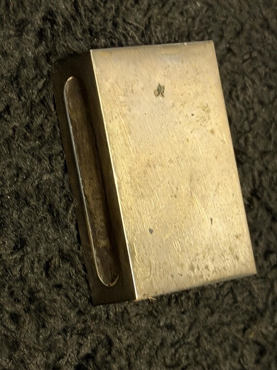 Gorham Sterling Silver Match Box Holder, Marked Gorham Sterling 5130 View 3