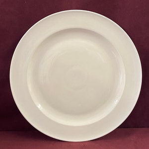 LARGE Vintage Furstenberg China Porcelain Ivory/Beige Color Large Serving Platter, Round, 12-1/2" in diameter