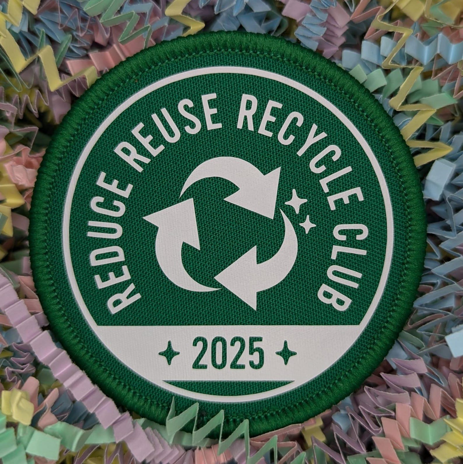 Reduce Reuse Recycle Club 2025 Badge/patch - Etsy UK