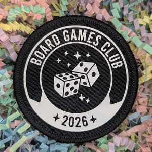 Board Games Club 2026 badge/patch