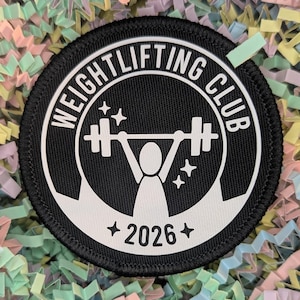 Weightlifting Club 2026 badge/patch
