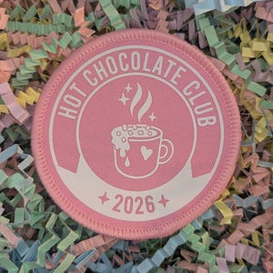 Hot Chocolate Club 2026 badge/patch