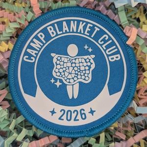 Camp Blanket Club 2026 badge/patch