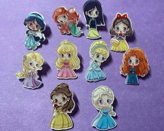 Sparkly Princess Pins