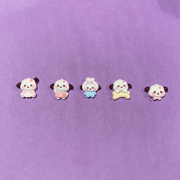 Cute Dog Croc Charms OR Pins