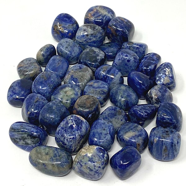 Sodalite Tumbled Stone for Confidence, Discounts, Sodalite Peace Crystal, Third Eye Chakra Stone, Sodalite Pocket Stone.