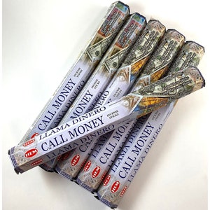 Call Money Incense That Attracts Money, Incense Sticks to Attract Good Luck  and Abundance. Incense for Meditation, Incense for Cleansing.