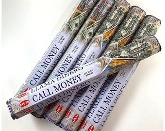 Call Money Incense That Attracts Money, Incense Sticks to Attract Good Luck  and Abundance. Incense for Meditation, Incense for Cleansing.