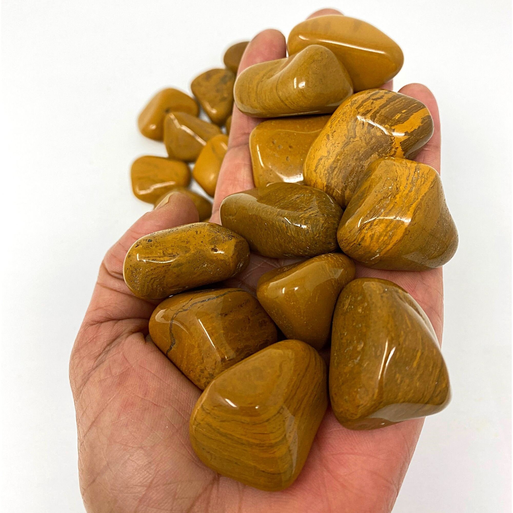 Yellow Jasper Tumbled Stone for Stress & Anxiety Relief Etsy Israel