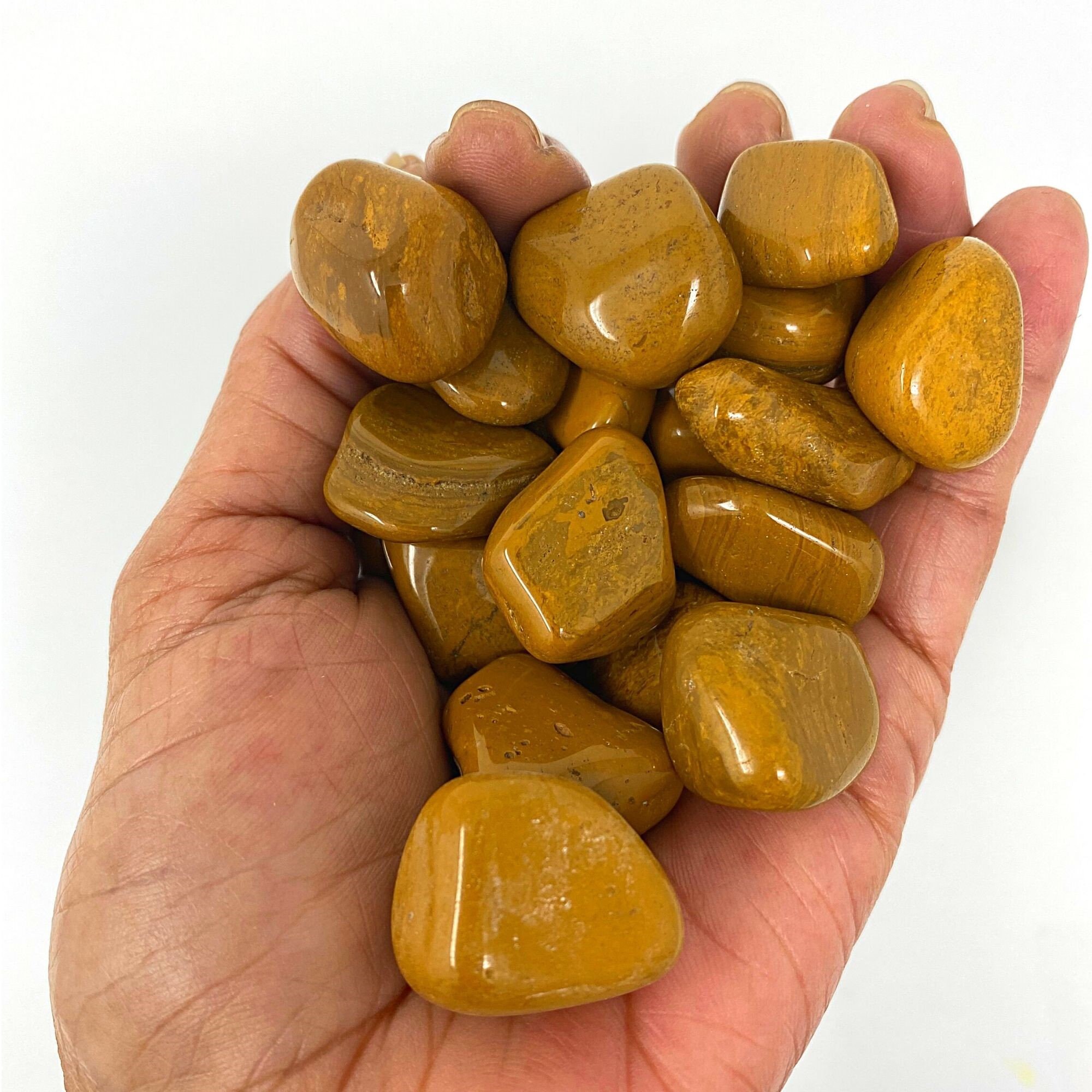 Yellow Jasper Tumbled. Healing Stone. Jasper Polished Crystal. Etsy