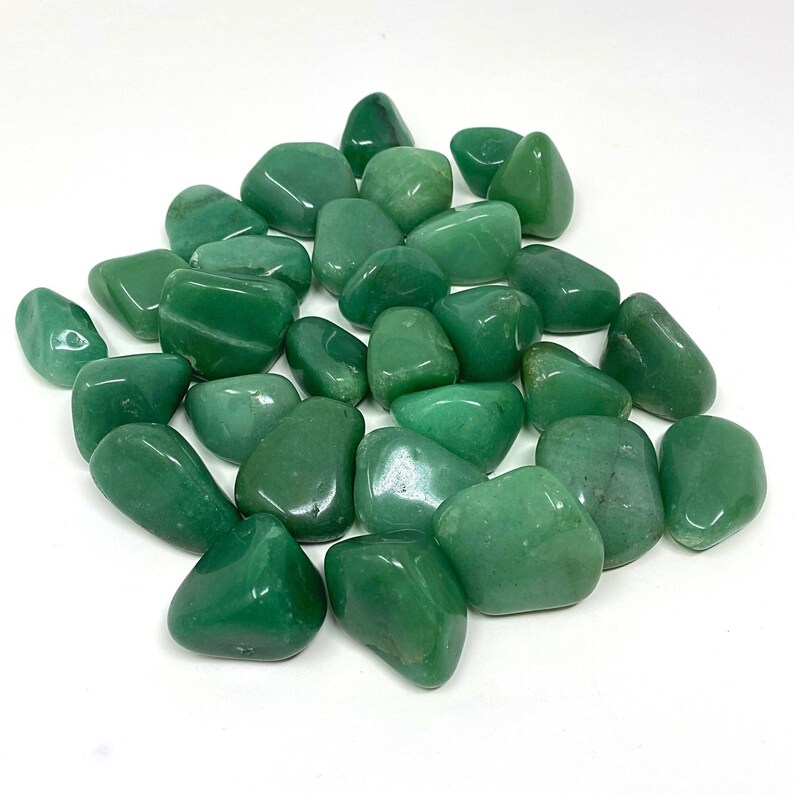 Green Aventurine Tumbled Stone for Good Luck, Discounts, Aventurine Crystal to Attract Money, Aventurine Stone for Love, Crystal Healing. image 1