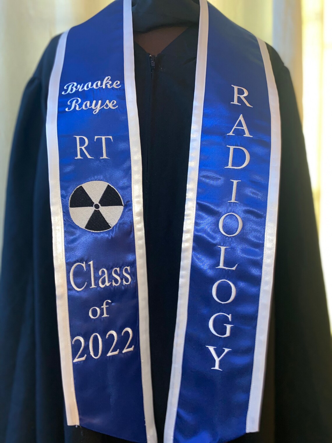 Personalized Embroidery RT RADIOLOGY Graduation Chiseled Stole Etsy