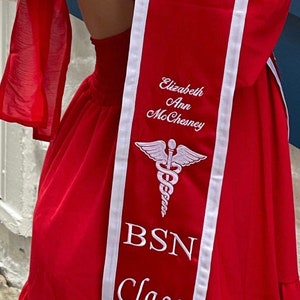 BSN NURSING Personalized Embroidery Graduation Stole image 2