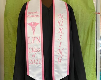 LPN NURSING Personalized Graduation Stole