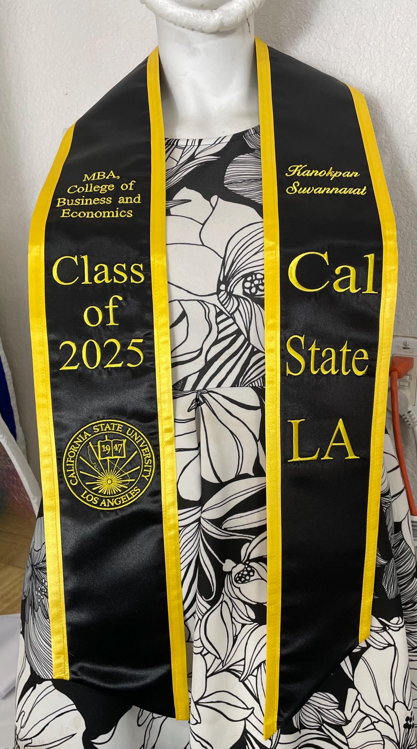 Cal State LA Personalized Graduation Stole