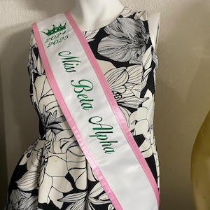 Sorority Sashes Standard Adult Size