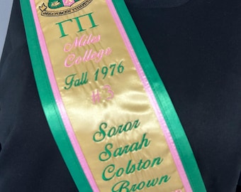 Golden Soror Sash