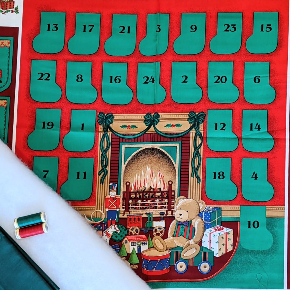 Vintage Makower make your own advent calendar panel kit 100 Etsy