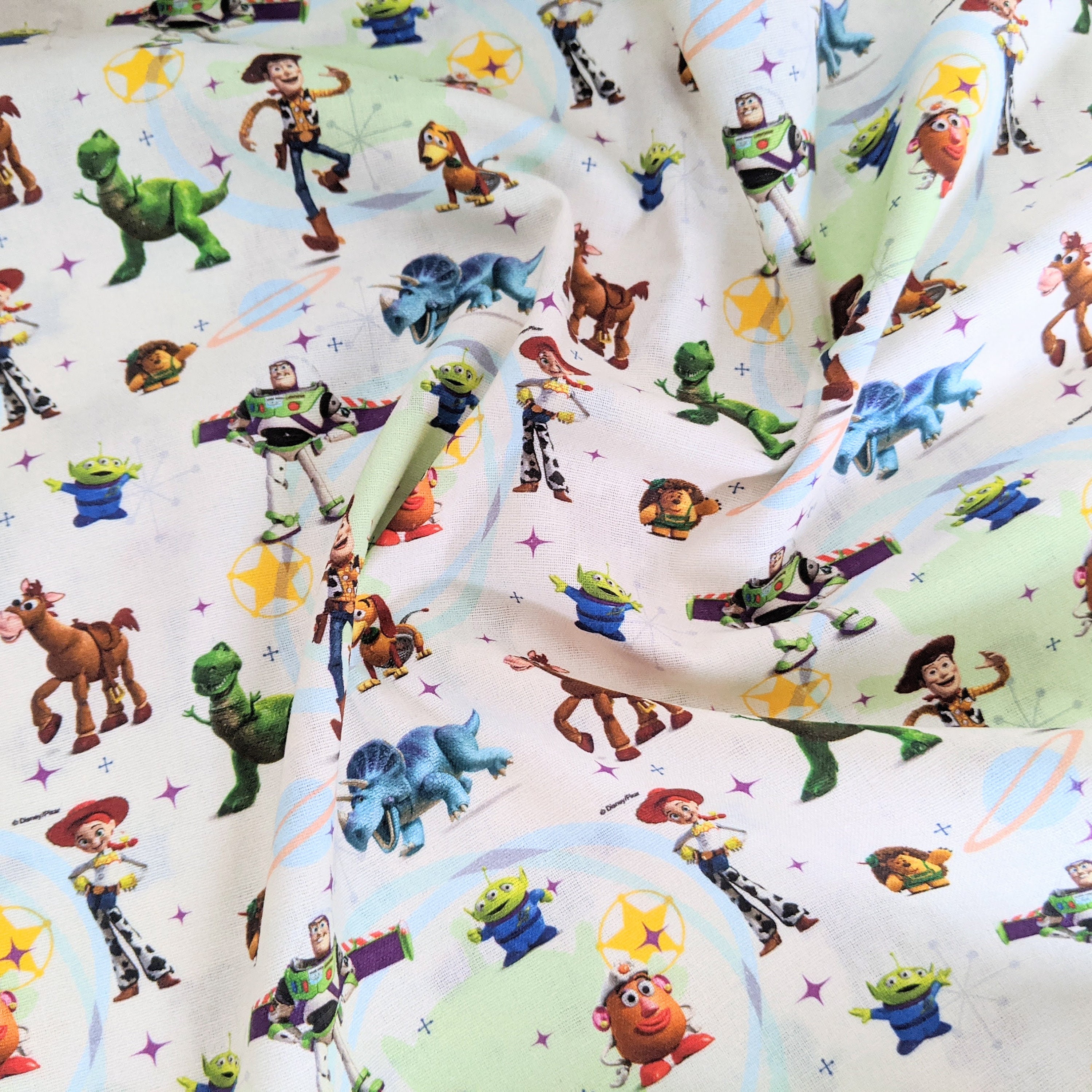 Toy Story character 100 cotton fabric metre disney fabric Etsy