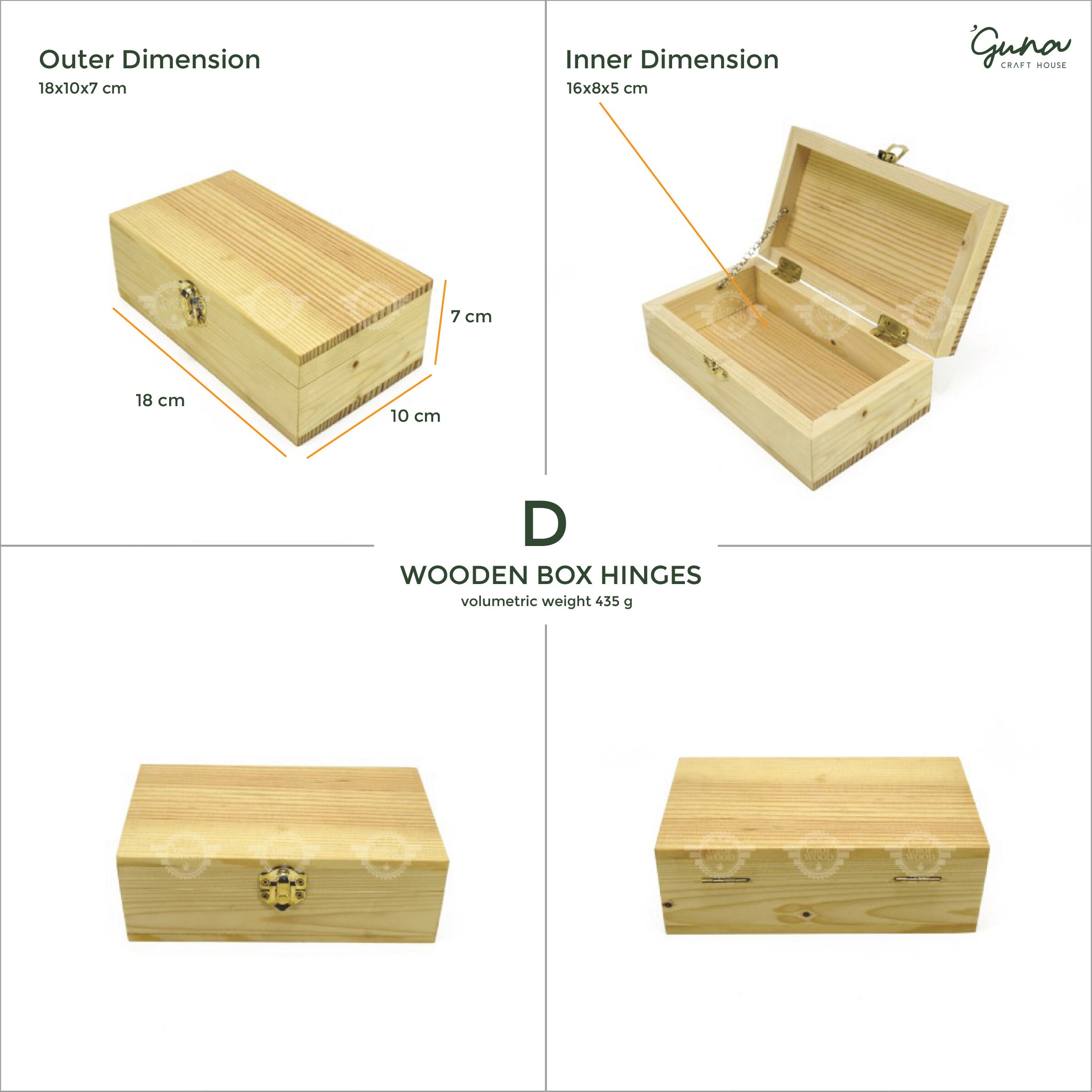 Multi Size Pine Wooden Box Bare Blank Boxes Pine Photo Album Storage