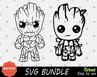 Outline Baby Superhero SVG Bundle - Cricut SVG - SVG Cut File - Digital Print - Easy Cut - High Quality - Clipart